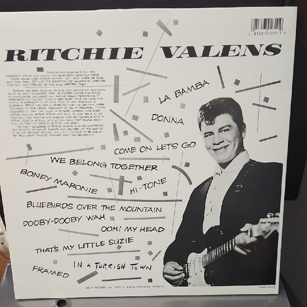 The History of Ritchie Valens Vinyl Record Set - Blue - Picture 11 of 15